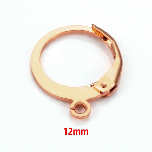 Stainless Steel Round Ear Hook Earrings Jewelry Accessories With Electroplating For Men And Women