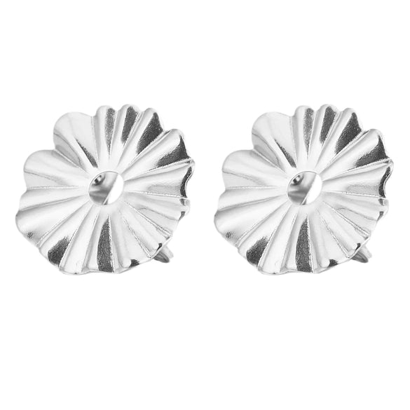 Stainless Steel Round Ear Studs Accessories Handmade Vacuum Gold Plated Earrings