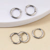 Stainless Steel Round Earring With Electroplating Diy Ear Buckle Accessories