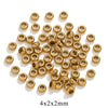 Stainless Steel Round Electroplating Process Positioning Bead For Bracelet And Necklace