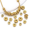 Stainless Steel Round Electroplating Process Positioning Bead For Bracelet And Necklace