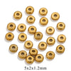 Stainless Steel Round Electroplating Process Positioning Bead For Bracelet And Necklace