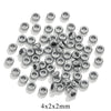 Stainless Steel Round Electroplating Process Positioning Bead For Bracelet And Necklace