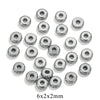 Stainless Steel Round Electroplating Process Positioning Bead For Bracelet And Necklace