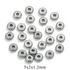 Stainless Steel Round Electroplating Process Positioning Bead For Bracelet And Necklace