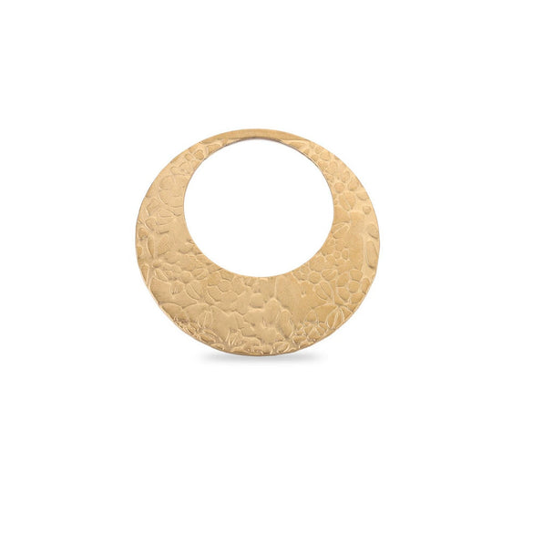 Stainless Steel Round Exaggerated Earrings Pendant With Totem Pattern And Electroplating Process Diy Jewelry Accessories