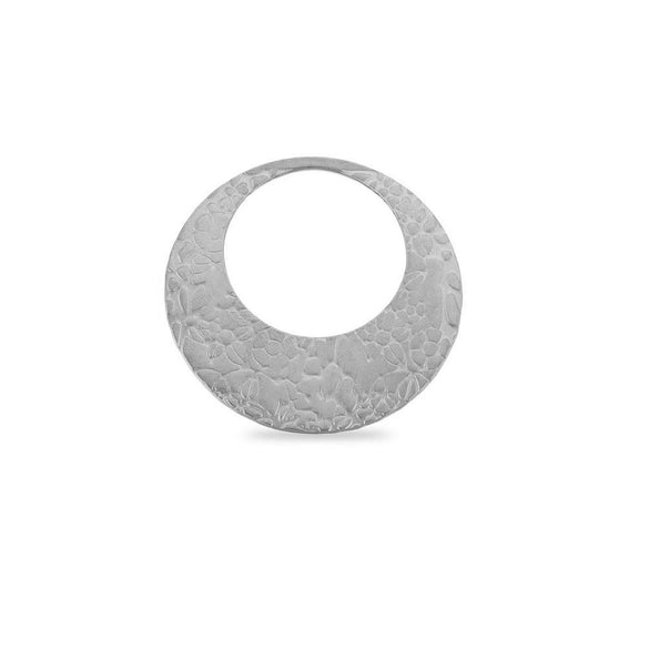 Stainless Steel Round Exaggerated Earrings Pendant With Totem Pattern And Electroplating Process Diy Jewelry Accessories