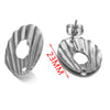Stainless Steel Round Flower Stud Earrings With Fish Pattern And Electroplating Process Diy Jewelry Making Supplies