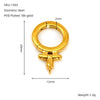 Stainless Steel Round Geometric Handmade Jewelry Buckle 18K Goldplated For Necklace Bracelet