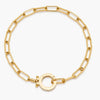 Stainless Steel Round Geometric Handmade Jewelry Buckle 18K Goldplated For Necklace Bracelet