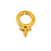 Stainless Steel Round Geometric Handmade Jewelry Buckle 18K Goldplated For Necklace Bracelet