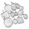 Stainless Steel Round Geometric Necklace Pendant With Melon Buckle And Electroplating Treatment