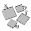 Stainless Steel Round Geometric Necklace Pendant With Melon Buckle And Electroplating Treatment