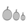 Stainless Steel Round Geometric Necklace Pendant With Melon Buckle And Electroplating Treatment