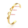 Stainless Steel Round Geometric Original Design Polished Diy Bracelet Jewelry Accessories With 18K Gold Vacuum Plating