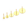 Stainless Steel Round Geometric Simple Style Electroplated Diy Earrings Jewelry Accessories