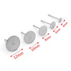 Stainless Steel Round Geometric Simple Style Electroplated Diy Earrings Jewelry Accessories