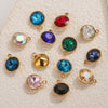 Stainless Steel Round Glass Pendant Jewelry Accessories With 18K Electroplating