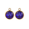 Stainless Steel Round Glass Pendant Jewelry Accessories With 18K Electroplating