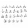 Stainless Steel Round Hollow English Letters Pendant Diy Jewelry Accessories Electroplated