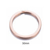 Stainless Steel Round Key Ring Pendant Decoration Electroplated Diy Accessories