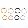 Stainless Steel Round Key Ring Pendant Decoration Electroplated Diy Accessories
