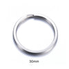Stainless Steel Round Key Ring Pendant Decoration Electroplated Diy Accessories