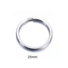 Stainless Steel Round Key Ring Pendant Decoration Electroplated Diy Accessories