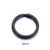 Stainless Steel Round Key Ring Pendant Decoration Electroplated Diy Accessories