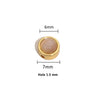 Stainless Steel Round Loose Beads Diy Jewelry Accessories With Cat's Eye Stone And Electroplating Treatment