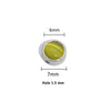 Stainless Steel Round Loose Beads Diy Jewelry Accessories With Cat's Eye Stone And Electroplating Treatment