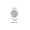 Stainless Steel Round Loose Beads Diy Jewelry Accessories With Cat's Eye Stone And Electroplating Treatment
