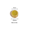 Stainless Steel Round Loose Beads Diy Jewelry Accessories With Cat's Eye Stone And Electroplating Treatment