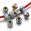 Stainless Steel Round Loose Beads Electroplated Jewelry Accessories For Diy Necklace Bracelet