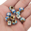 Stainless Steel Round Loose Beads Electroplated Jewelry Accessories For Diy Necklace Bracelet