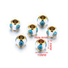 Stainless Steel Round Loose Beads Electroplated Jewelry Accessories For Diy Necklace Bracelet