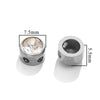 Stainless Steel Round Loose Beads For Diy Jewelry Accessories Electroplated Bracelet Beads