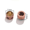 Stainless Steel Round Loose Beads For Diy Jewelry Accessories Electroplated Bracelet Beads