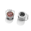 Stainless Steel Round Loose Beads For Diy Jewelry Accessories Electroplated Bracelet Beads
