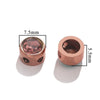 Stainless Steel Round Loose Beads For Diy Jewelry Accessories Electroplated Bracelet Beads