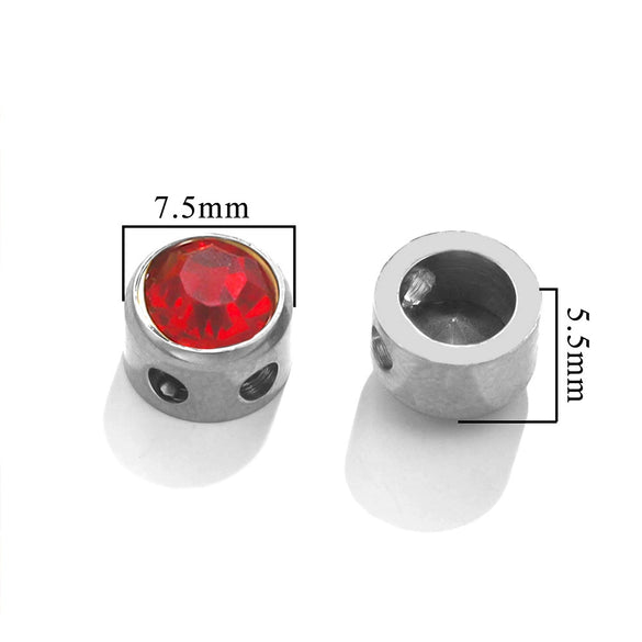 Stainless Steel Round Loose Beads For Diy Jewelry Accessories Electroplated Bracelet Beads