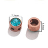 Stainless Steel Round Loose Beads For Diy Jewelry Accessories Electroplated Bracelet Beads