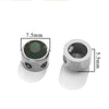 Stainless Steel Round Loose Beads For Diy Jewelry Accessories Electroplated Bracelet Beads