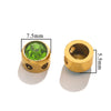 Stainless Steel Round Loose Beads For Diy Jewelry Accessories Electroplated Bracelet Beads