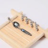 Stainless Steel Round Navel Ring With Welding Ball And Curved Rod Electroplating Style Unisex