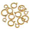 Stainless Steel Round Necklace Buckle Slingshot Spring Buckle With Vacuum 18K Gold Plating For Diy Jewelry Wholesale