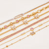 Stainless Steel Round Pink Zirconium Women's Bracelet With Electroplating Geometric Design