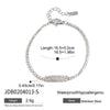 Stainless Steel Round Pink Zirconium Women's Bracelet With Electroplating Geometric Design
