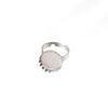 Stainless Steel Round Ring Jewelry Accessories Electroplated