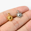 Stainless Steel Round Sun And Star Element Jewelry Accessories With Electroplating For Necklace Bracelet Earrings